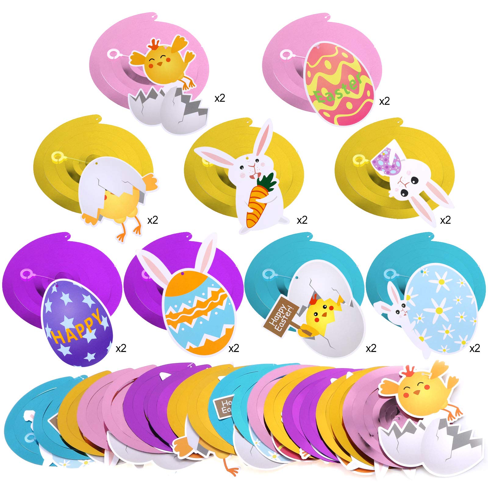 howaf-ostern-h-ngedeko-spiral-girlande-30er-set-bunt image 3