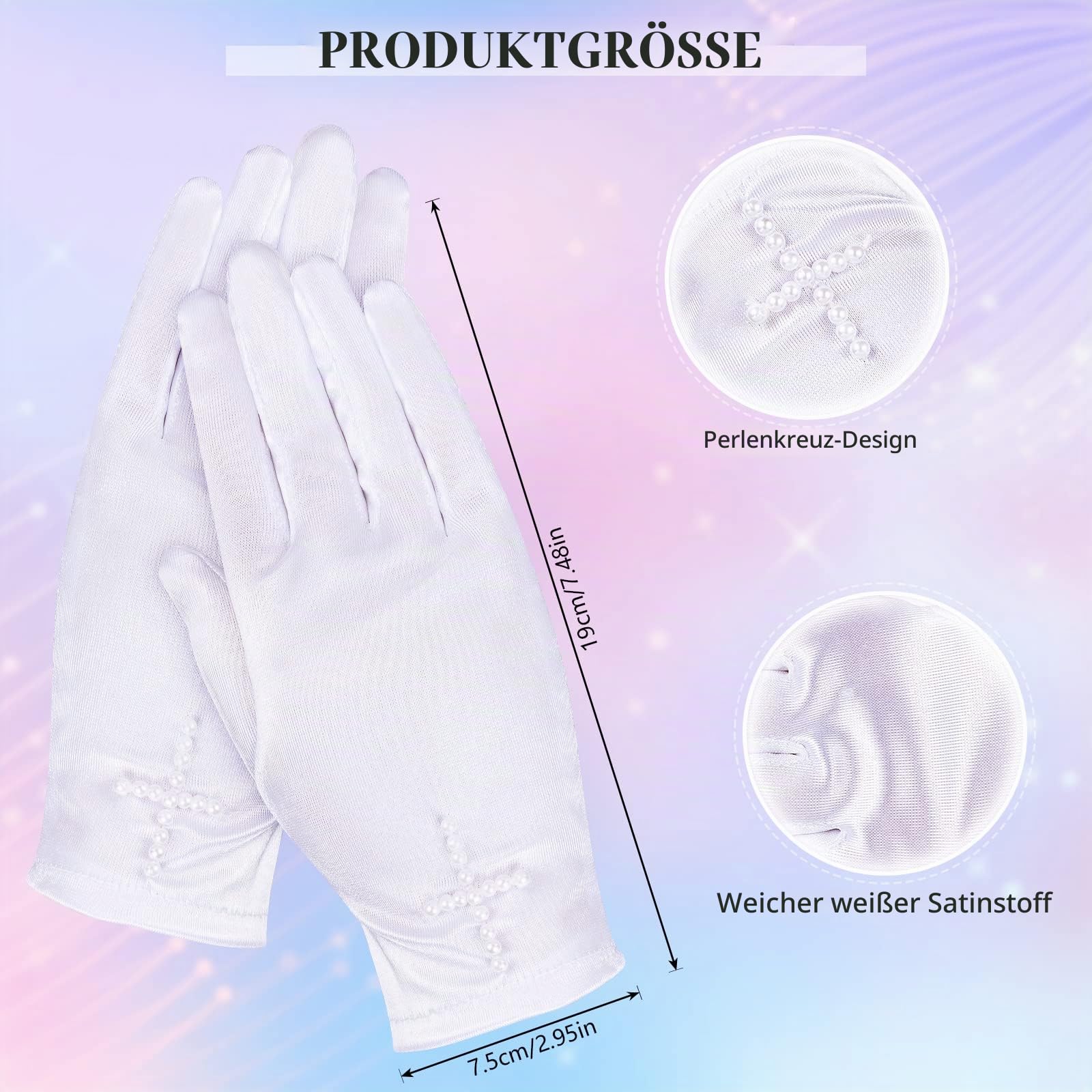howaf-kommunion-set-5-teilig-haarschmuck-wei-mit-handschuhe image 3
