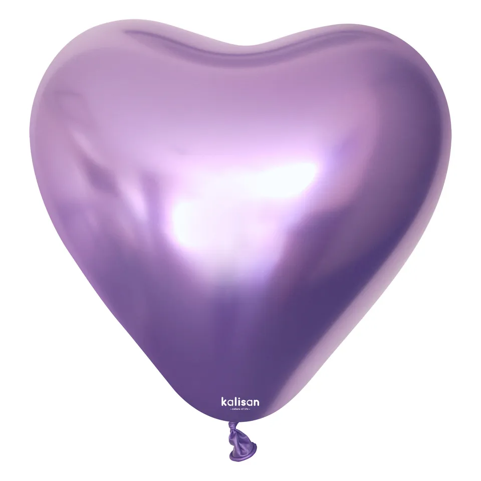 kalisan-mirror-colors-herz-luftballon-12-zoll-mirror-violet image 1