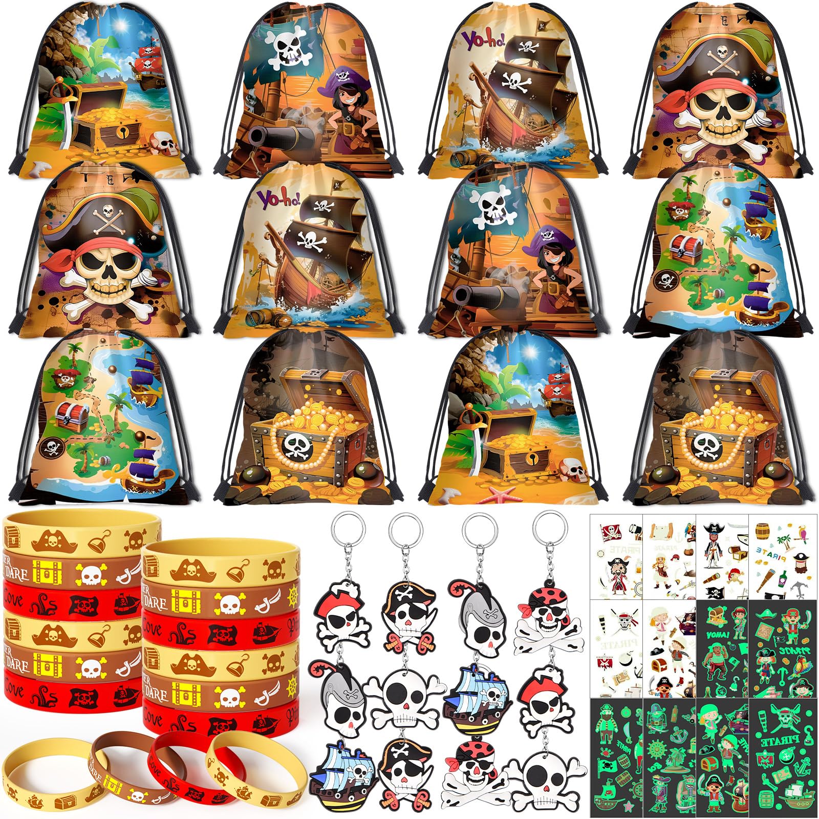tacobear-party-favors-piraten-mitgebsel-48tlg-12-kinder-set image 1
