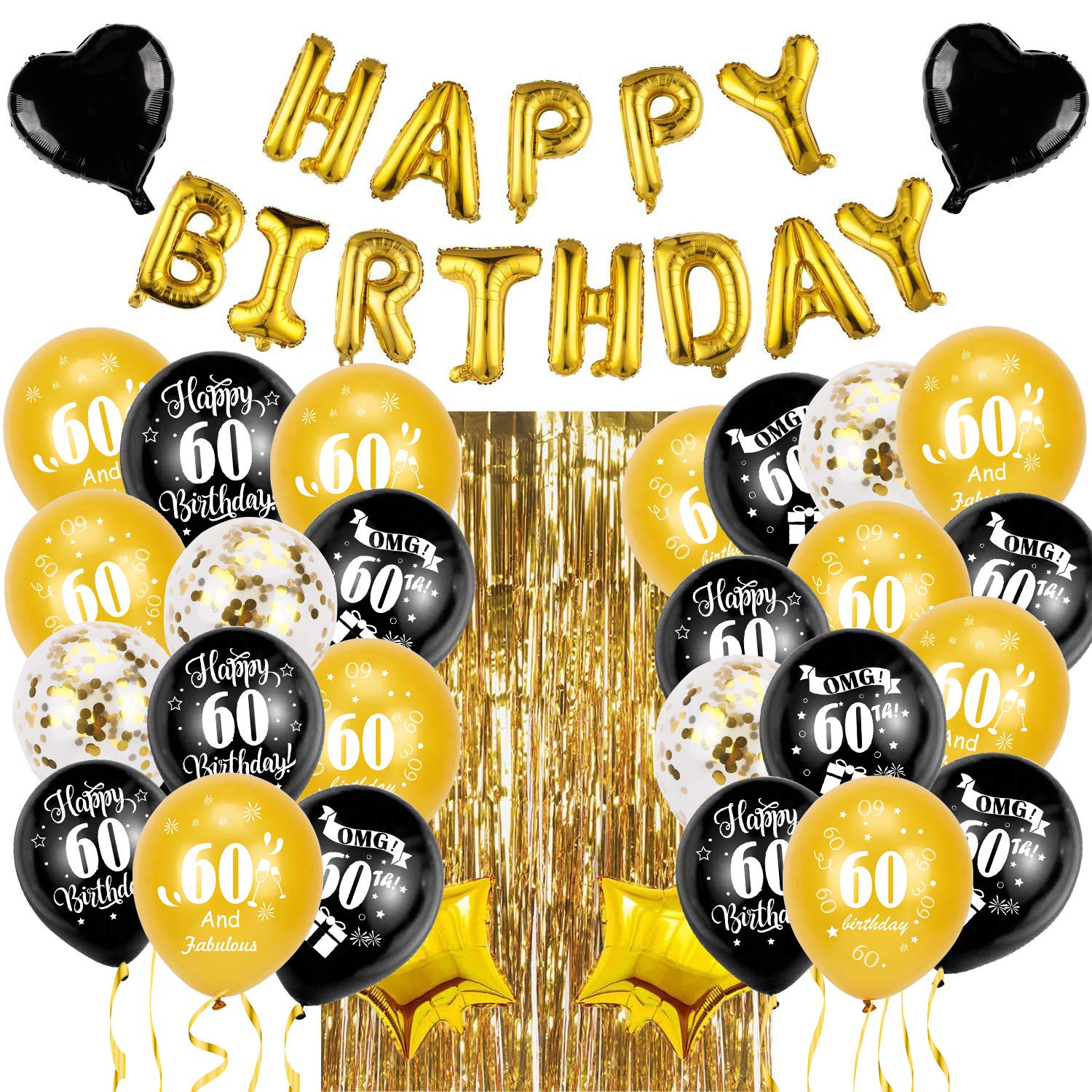 howaf-60-geburtstag-ballons-schwarz-gold-30-st-ck-latex-12-zoll image 6