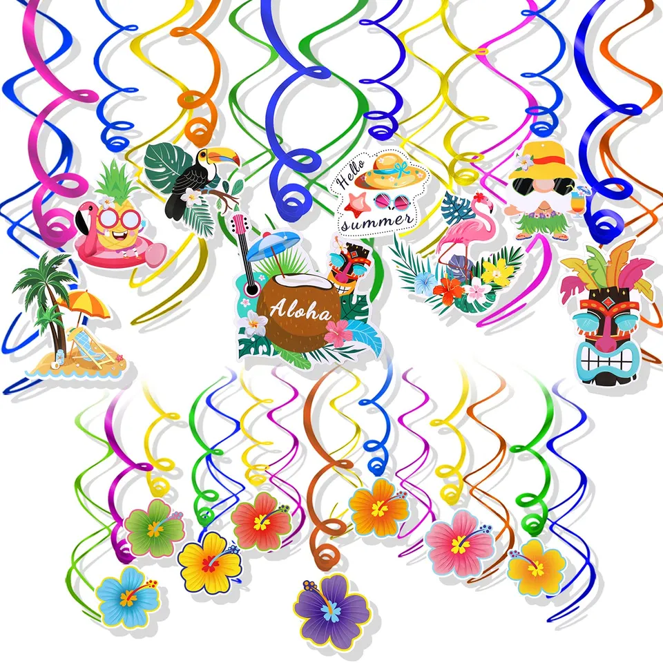 howaf-hawaii-h-ngedeko-30-st-ck-spiral-girlande-flamingo image 1