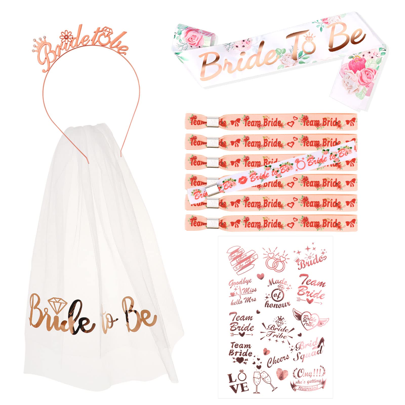 howaf-temporary-tattoos-jga-set-bride-to-be-ros-gold-11-tlg image 2