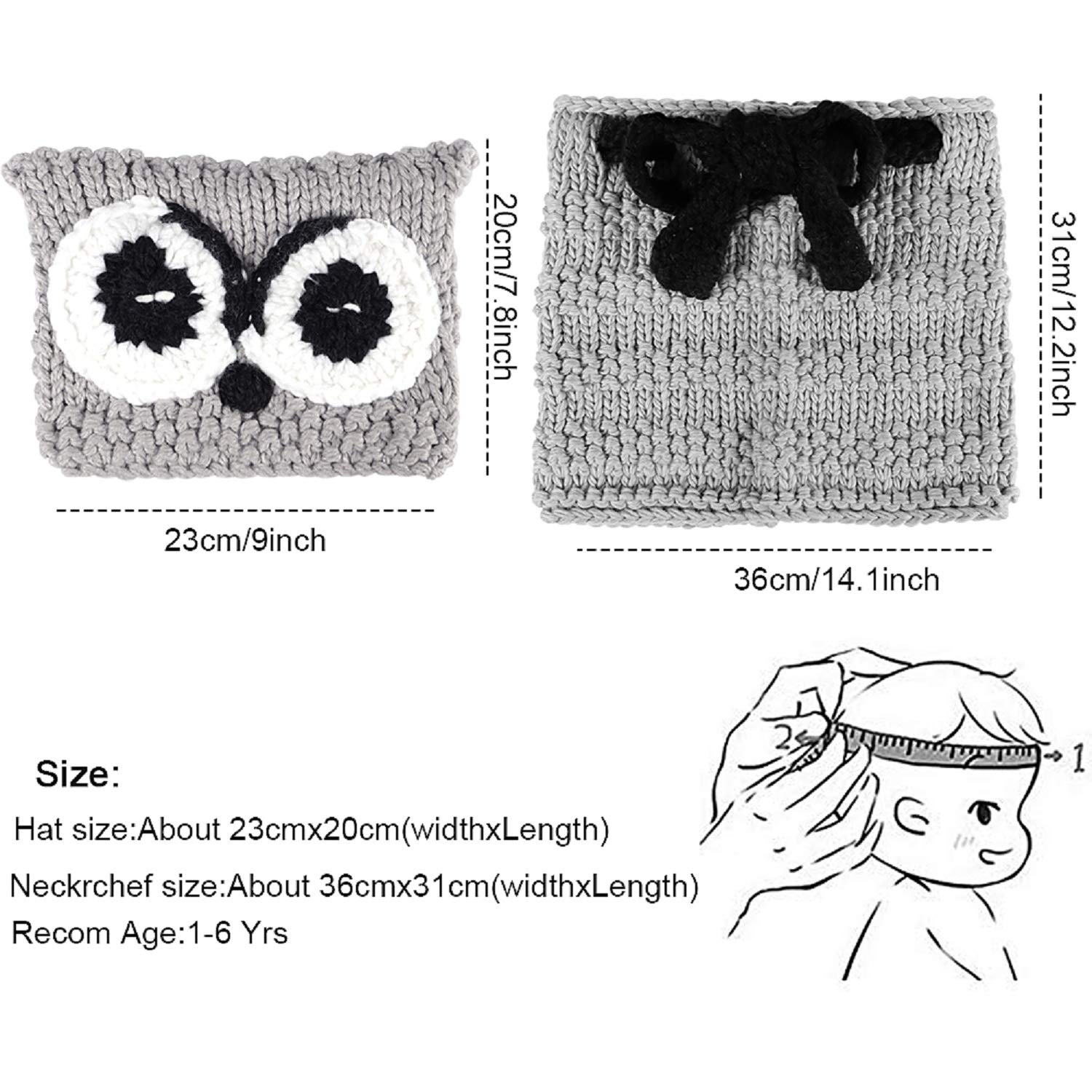 tacobear-accessories-winterm-tze-graue-eule-schlupfm-tze-kinder image 5