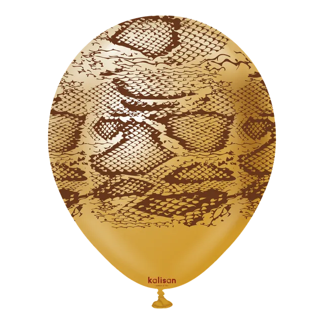 kalisan-safari-snake-mirror-gold-luftballons-12-zoll-25-st-ck image 1