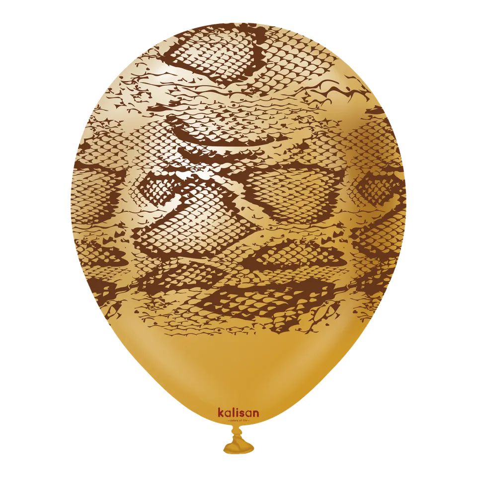 kalisan-safari-snake-mirror-gold-luftballons-12-zoll-25-st-ck image 1