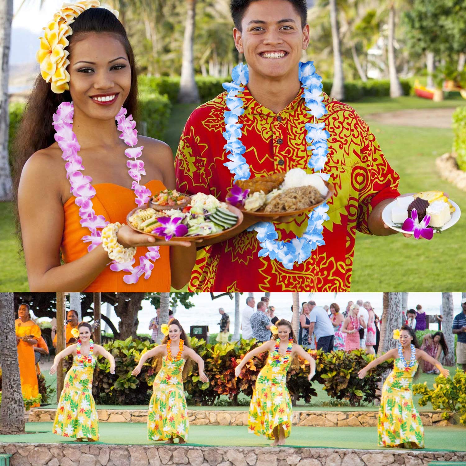 howaf-hawaii-blumenketten-set-30tlg-bunt-haarspangen image 6