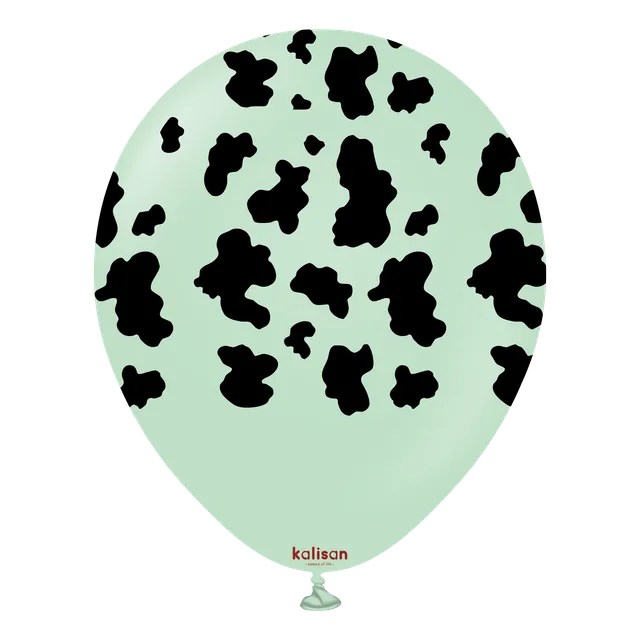 kalisan-safari-kuh-luftballons-12-zoll-macaron-gr-n-25er image 1