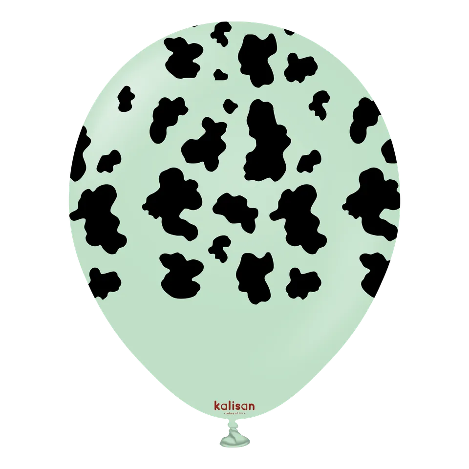 kalisan-safari-kuh-luftballons-12-zoll-macaron-gr-n-25er image 1
