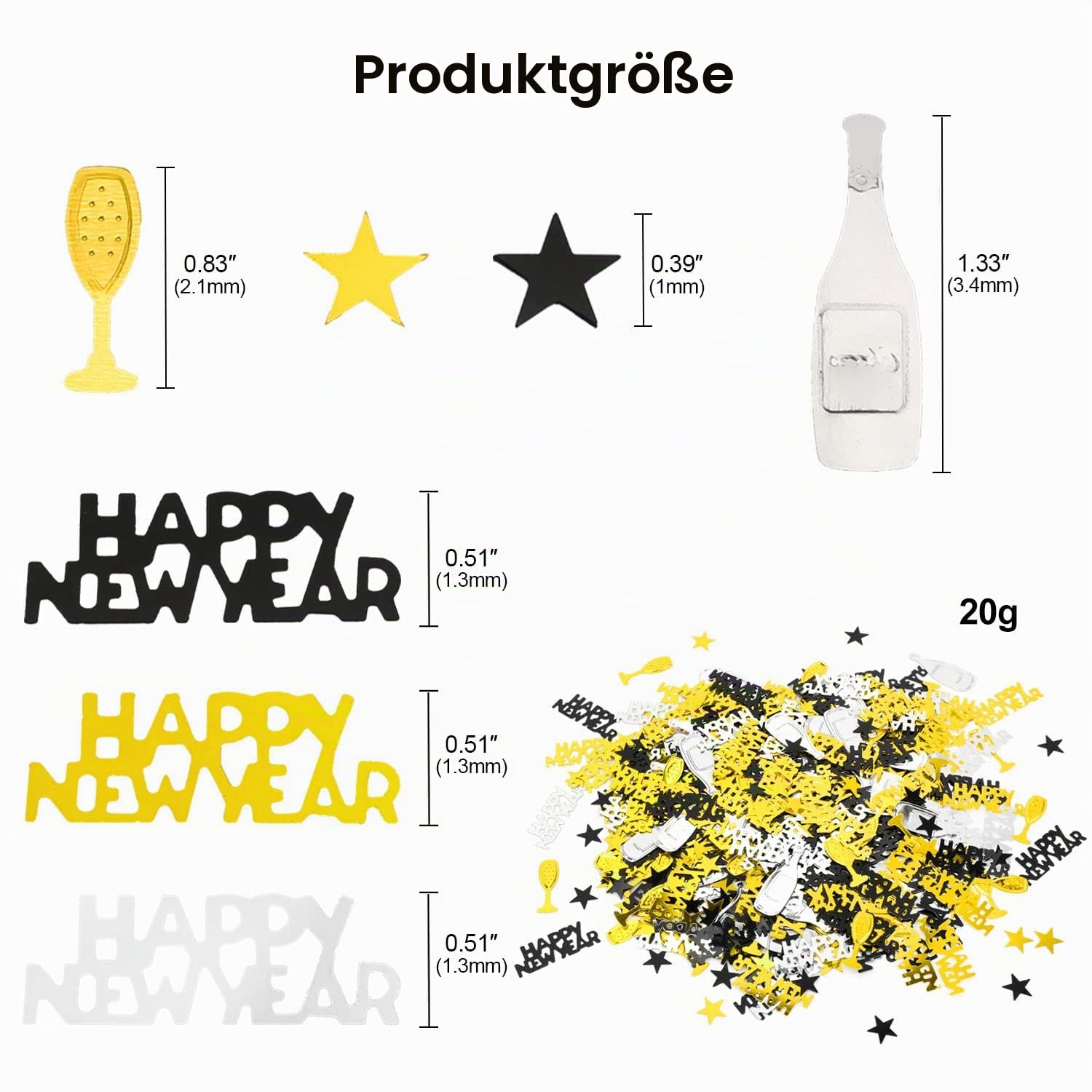 howaf-silvester-deko-2027-deckenh-nger-spiralen-15tlg-schwarz-gold image 4