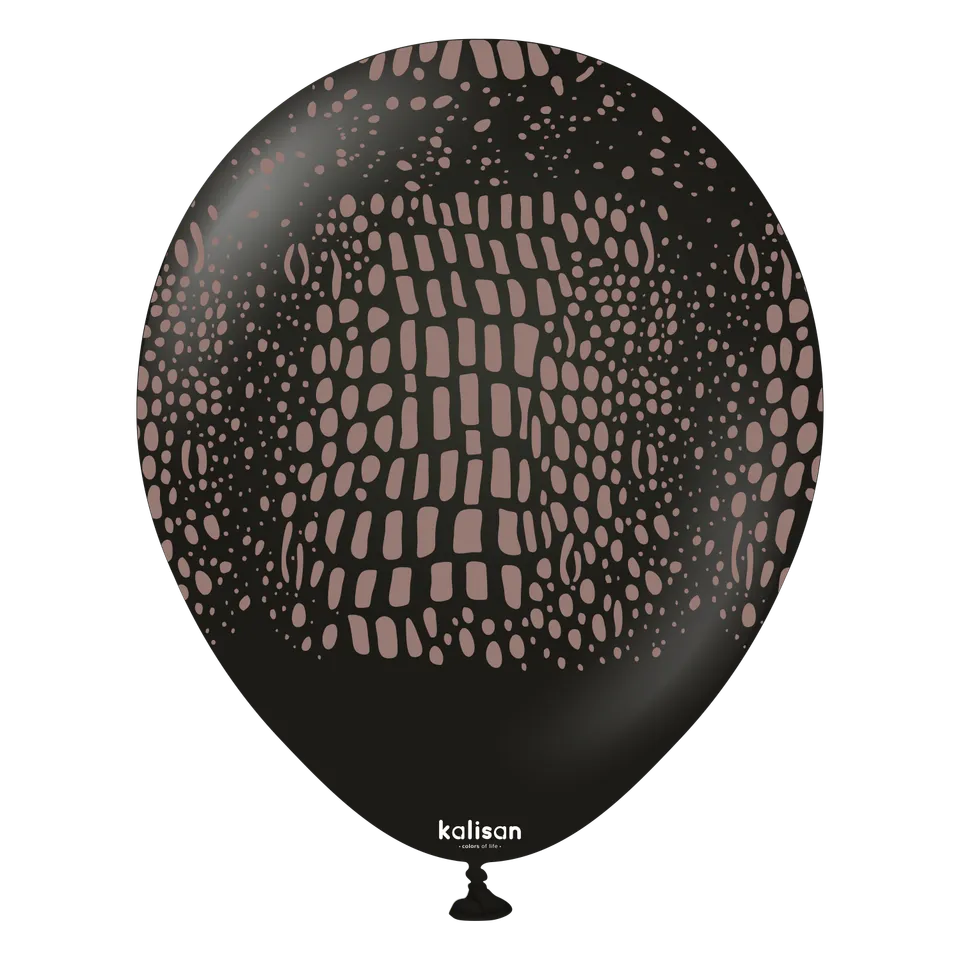 kalisan-safari-crocodile-black-luftballons-25-st-ck-12-zoll image 1