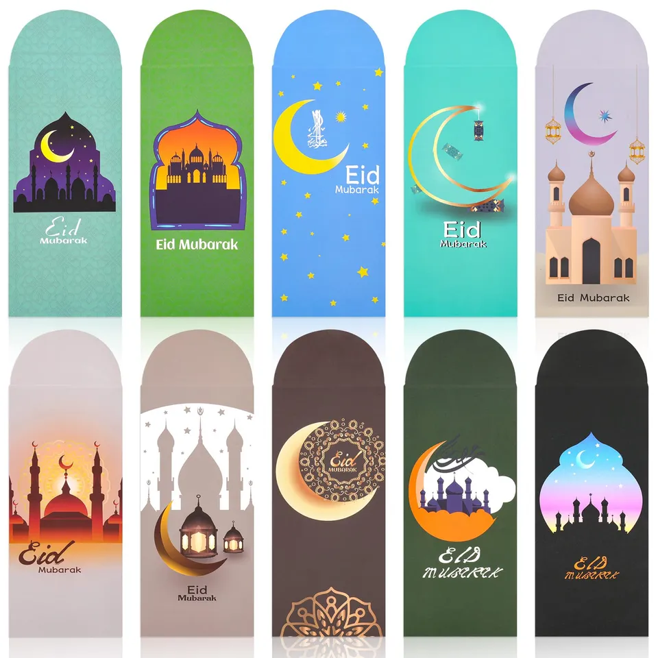 howaf-eid-mubarak-umschl-ge-papier-10-st-ck-geldgeschenk image 1