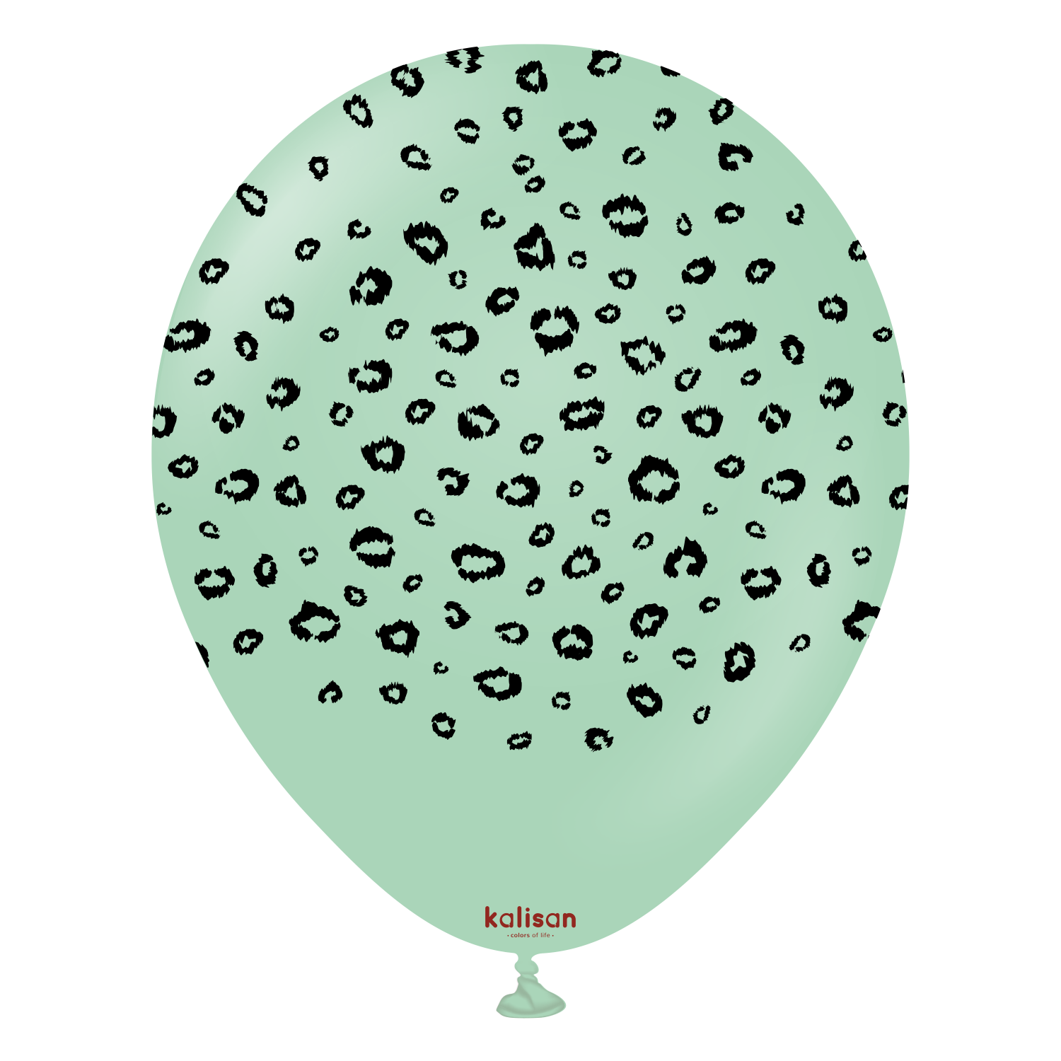 kalisan-safari-theme-leopard-macaron-green-luftballons-25-st-ck image 1