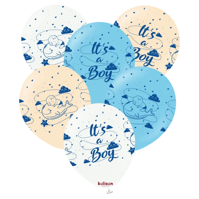 kalisan-baby-shower-it-s-a-boy-luftballons-6-st-ck-12-zoll-blau image 1