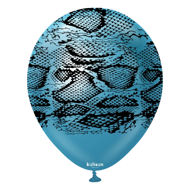 kalisan-safari-snake-mirror-blue-luftballons-25-st-ck-30cm image 1