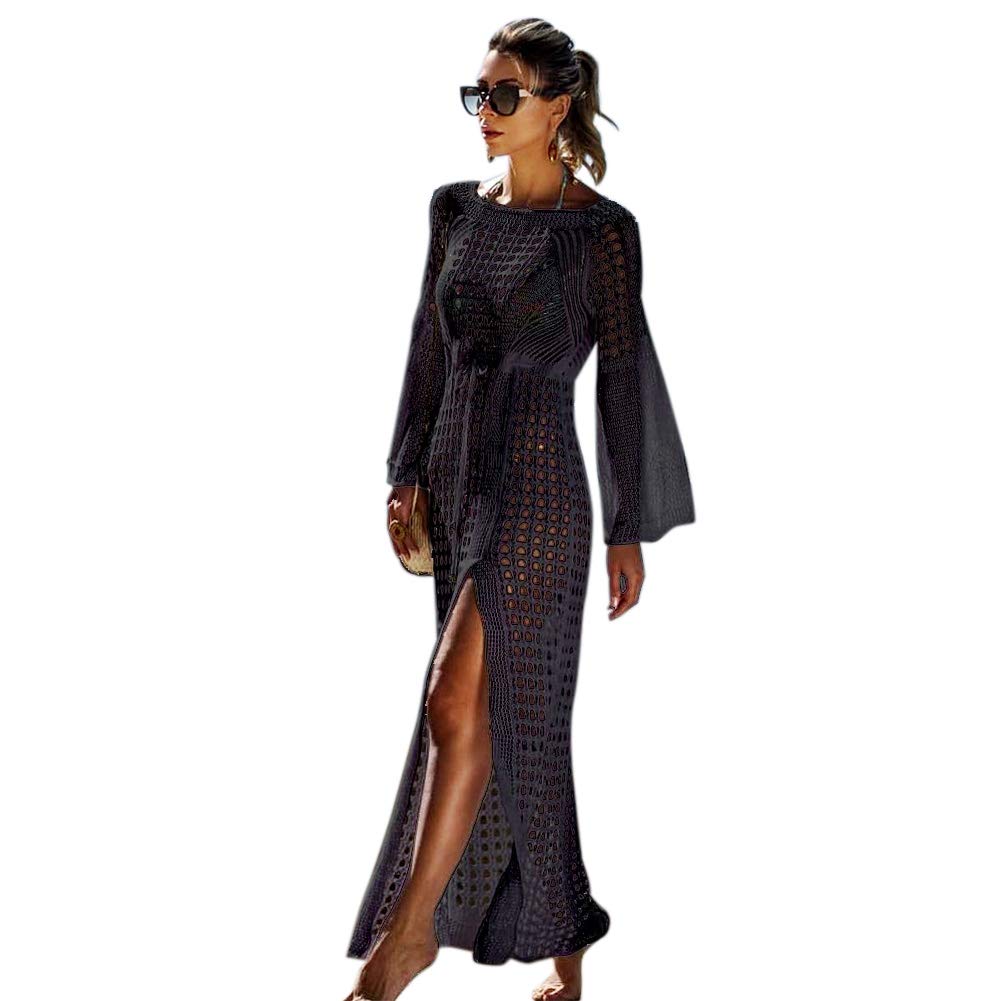 tacobear-beach-cover-up-strandkleid-damen-schwarz-lang image 1