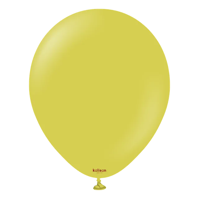 kalisan-retro-colors-olive-luftballons-olivgr-n-25-st-ck image 1