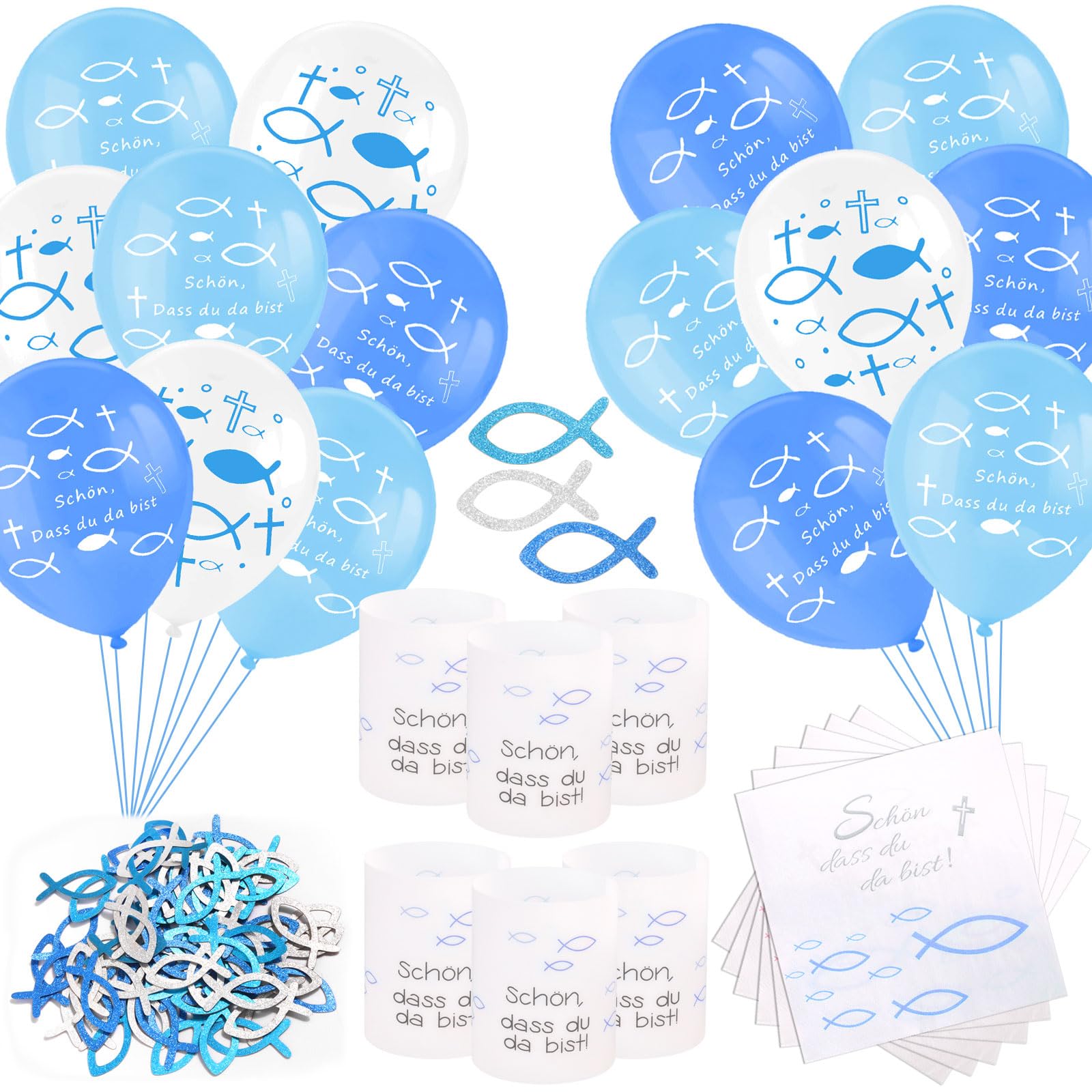 howaf-kommunion-deko-m-dchen-set-ballons-servietten-windlicht image 8