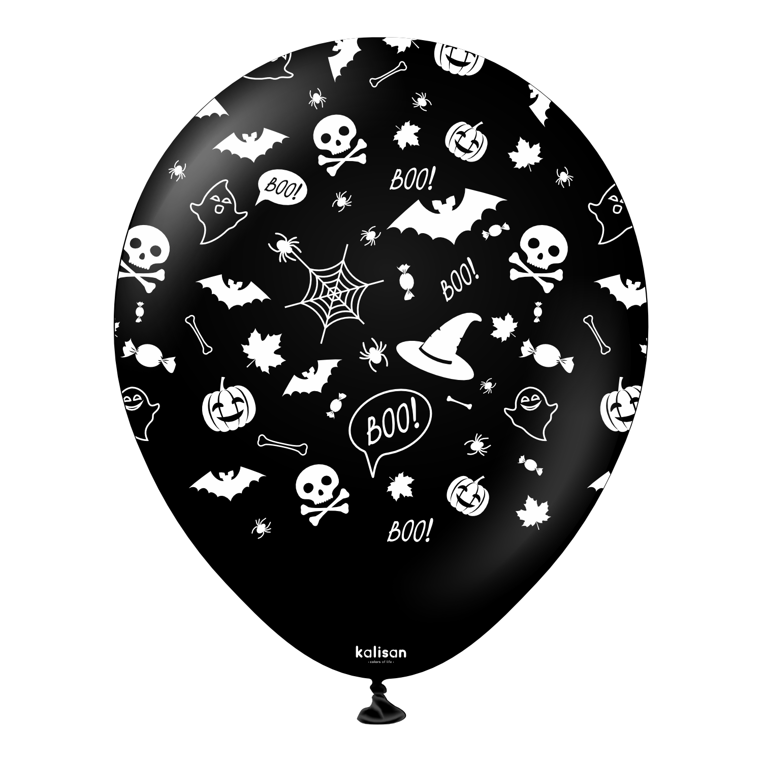 kalisan-halloween-festive-luftballons-25-st-ck-12-zoll-orange-schwarz image 3