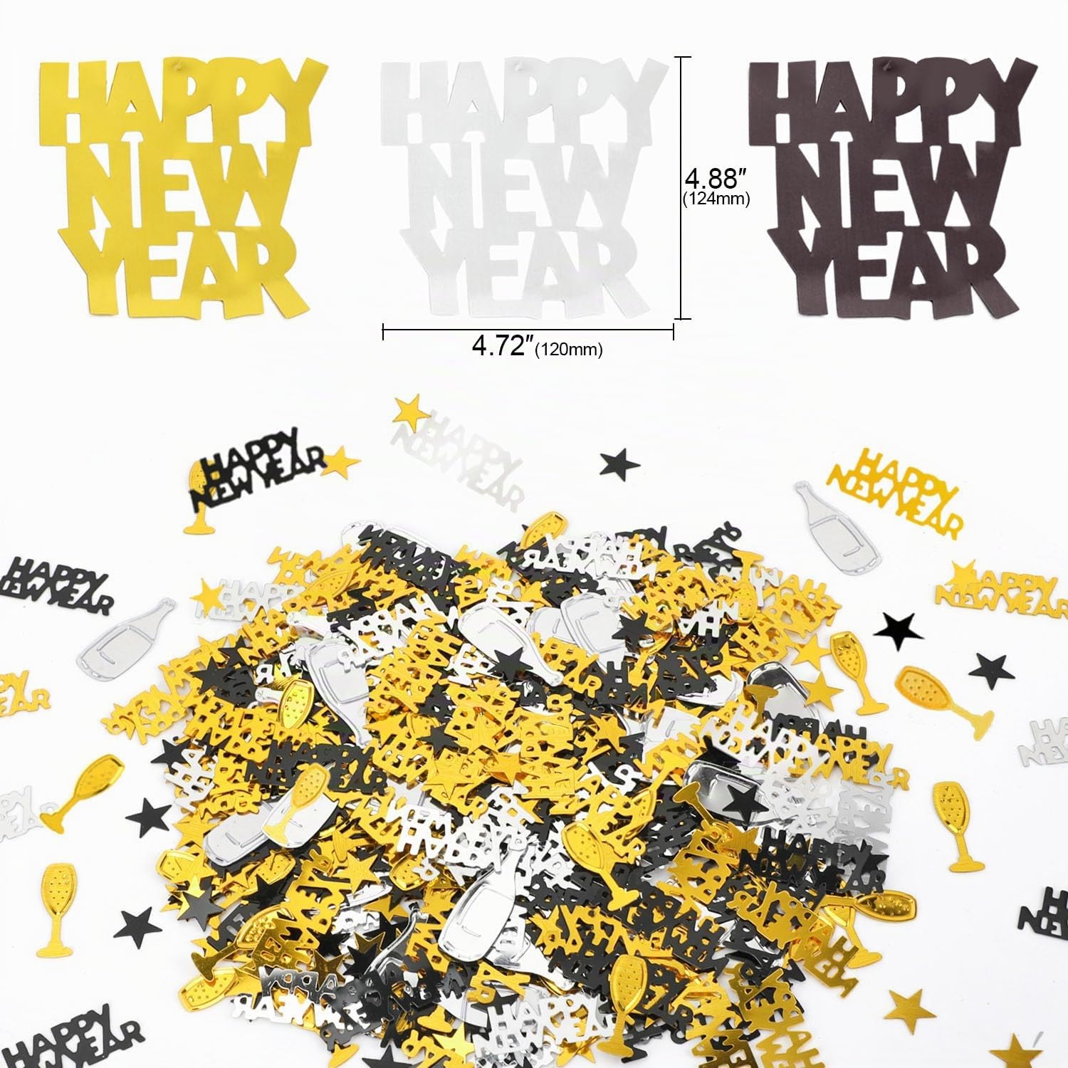 howaf-silvester-deko-2027-deckenh-nger-spiralen-15tlg-schwarz-gold image 3