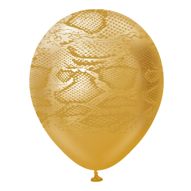 kalisan-safari-snake-mirror-gold-luftballons-12-25-stk image 1