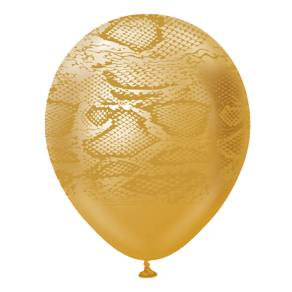 kalisan-safari-snake-mirror-gold-luftballons-12-25-stk image 1