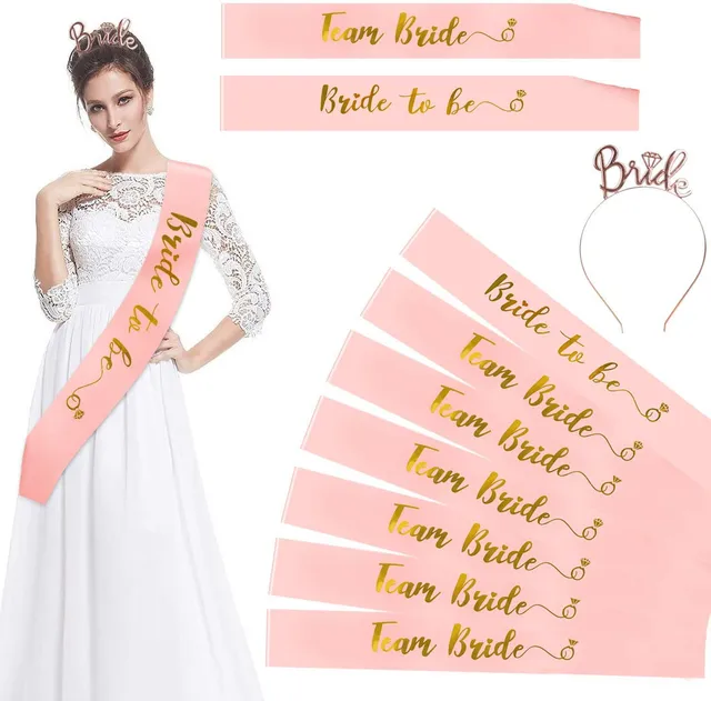 howaf-jga-set-ros-gold-sch-rpe-bride-to-be-team-braut-krone image 1