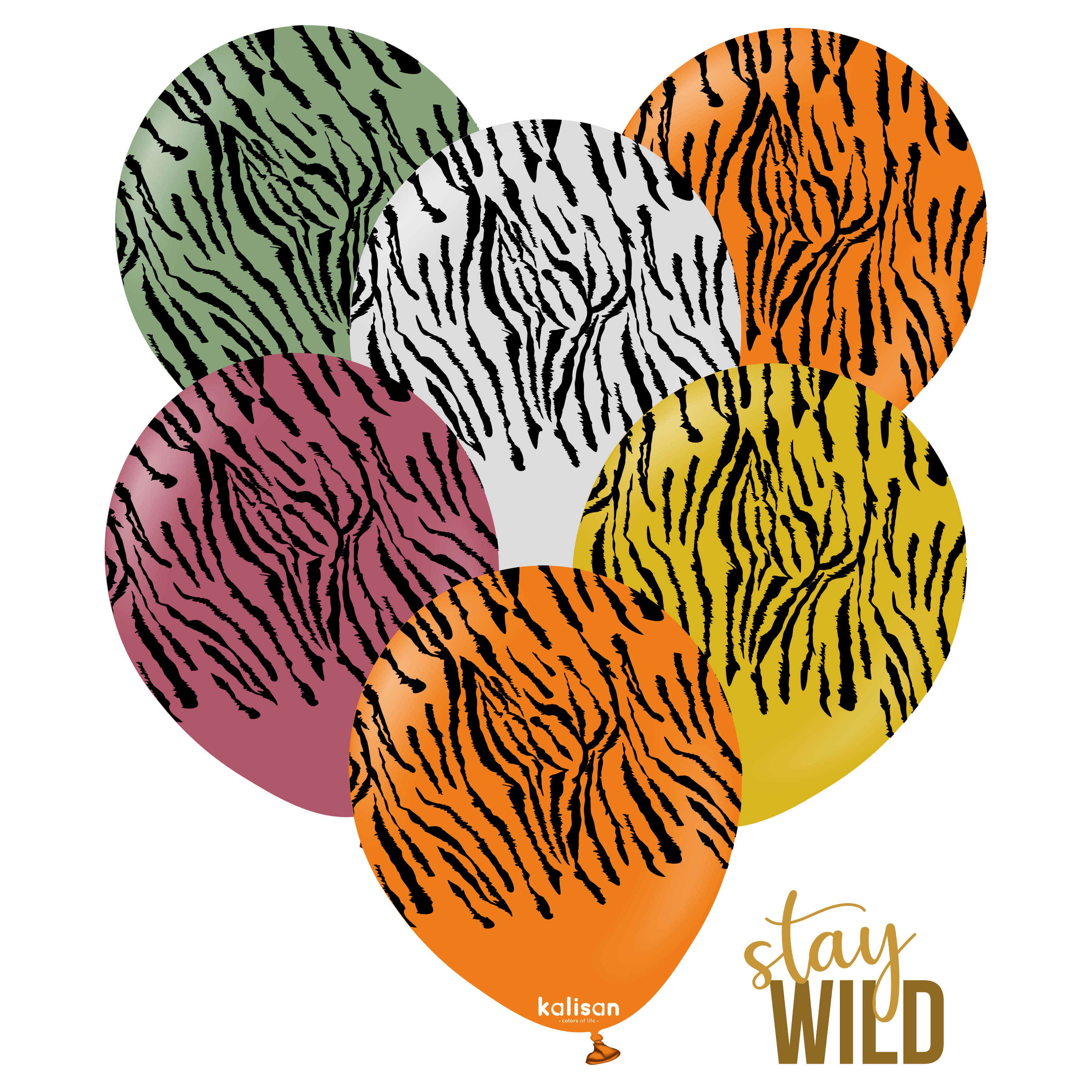 kalisan-safari-tiger-luftballons-12-zoll-25-st-ck-erdt-ne image 1