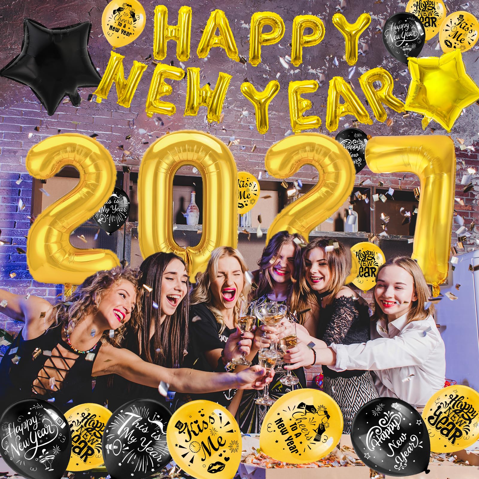 howaf-silvester-deko-2027-xxl-set-gold-folienballon-latexballons image 5