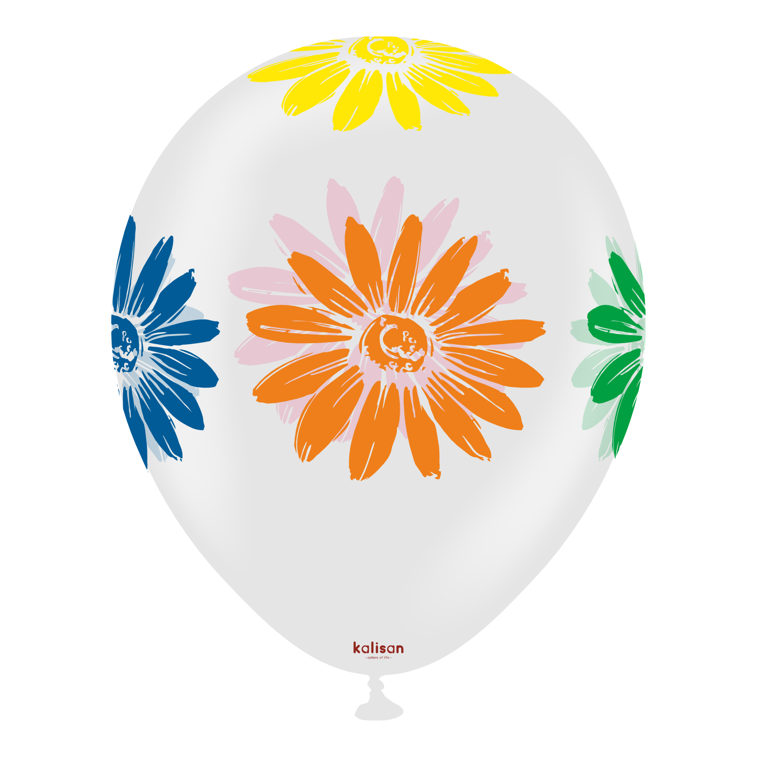 kalisan-fruits-colorful-flowers-luftballon-12-25-st-ck-transparent image 3