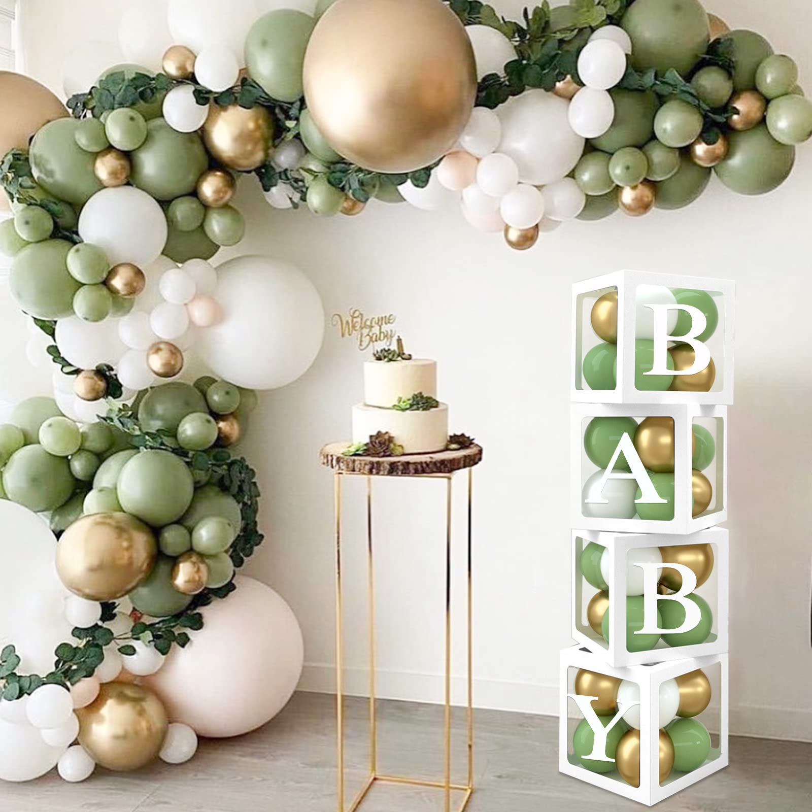 qifu-ballon-boxen-baby-4-st-ck-gr-n-mit-ballons-30-buchstaben image 4