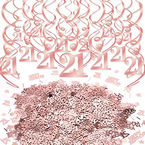 howaf-21-geburtstag-deko-ros-gold-h-ngedeko-konfetti-set image 6