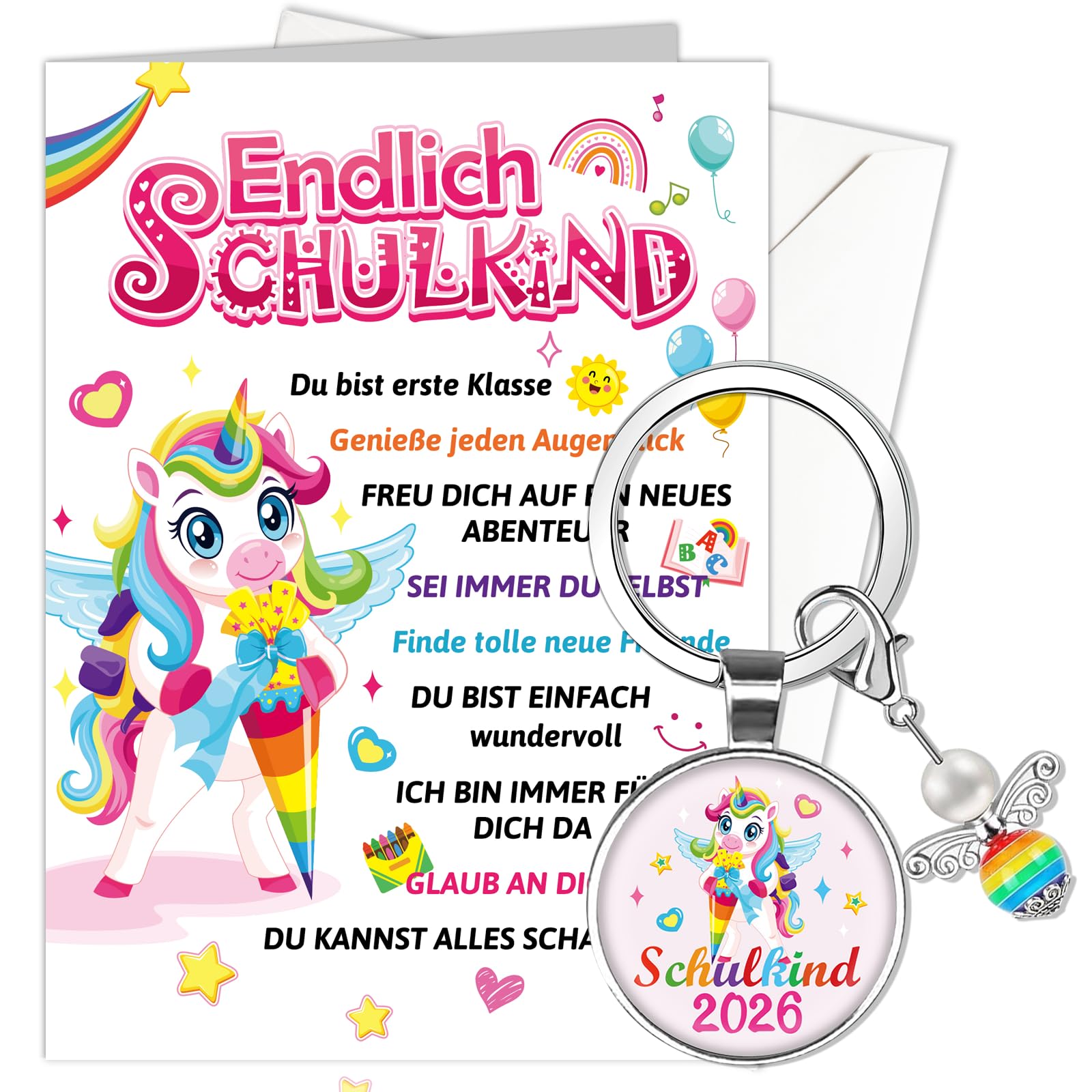 howaf-dino-einschulung-karte-schulanfang-set-mit-anh-nger image 8