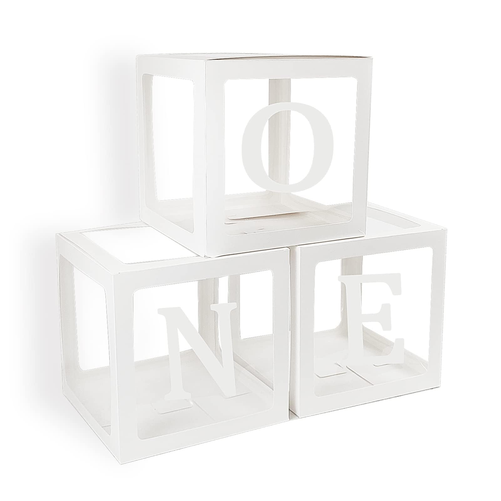 qifu-ballon-boxen-one-3-st-ck-transparent-1-geburtstag-wei image 1