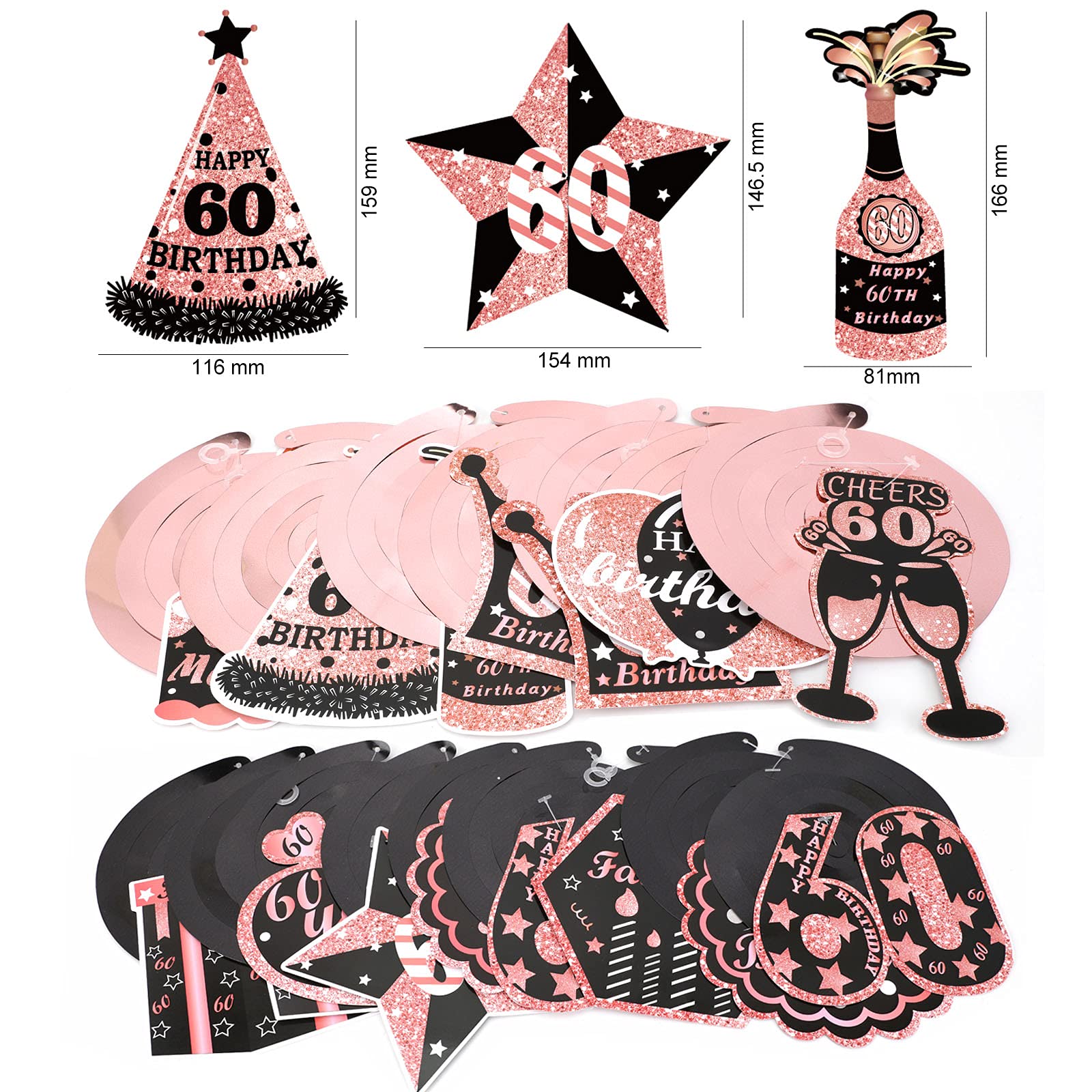 howaf-60-geburtstag-h-ngedeko-rosegold-30er-set-f-r-frauen image 3