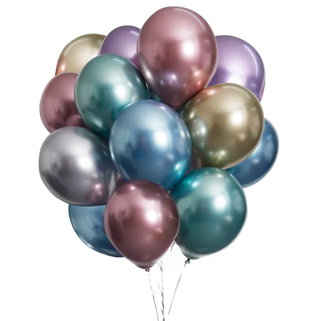 green-paw-glossy-balloons-luftballons-bunt-50-st-ck-latex image 1