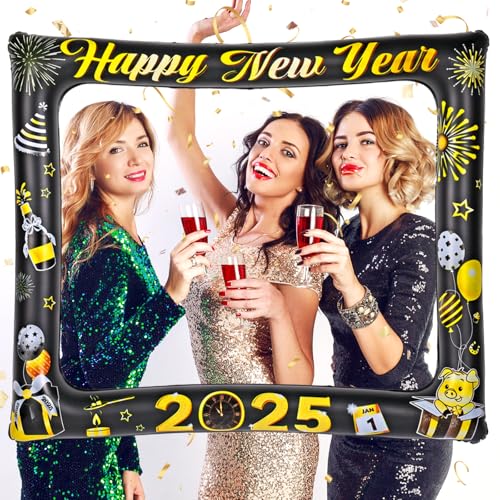howaf-silvester-deko-2025-fotorahmen-aufblasbar image 8