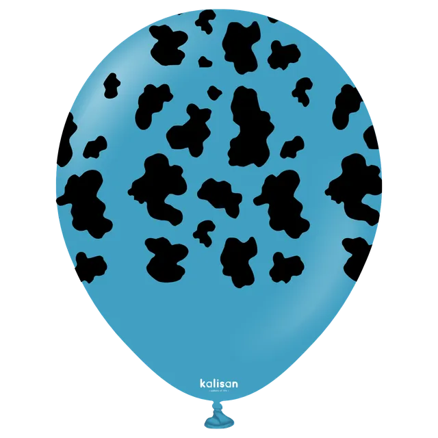 kalisan-safari-cow-deep-blue-luftballons-12-zoll-25-st-ck image 1