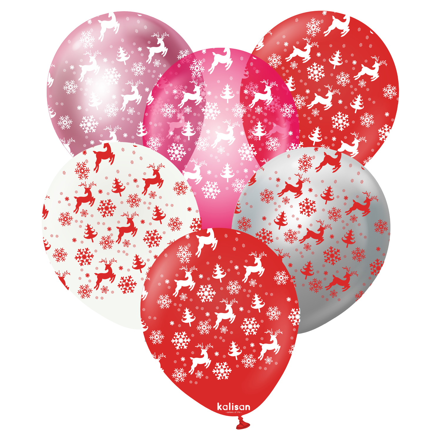 kalisan-new-year-christmas-reindeer-luftballons-12-zoll-25-st-ck image 1