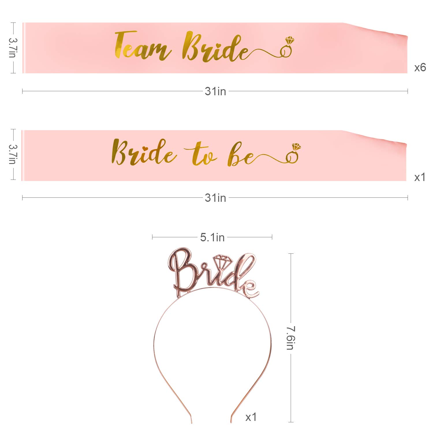 howaf-jga-set-ros-gold-sch-rpe-bride-to-be-team-braut-krone image 2