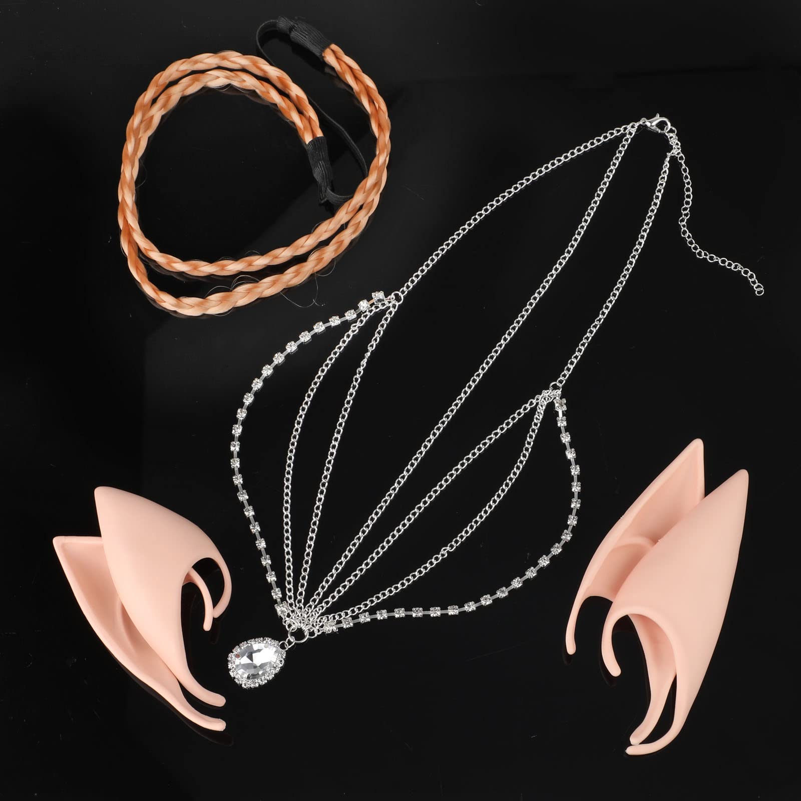 howaf-elfenohren-set-wei-latex-mit-kopfkette-10-12cm image 7