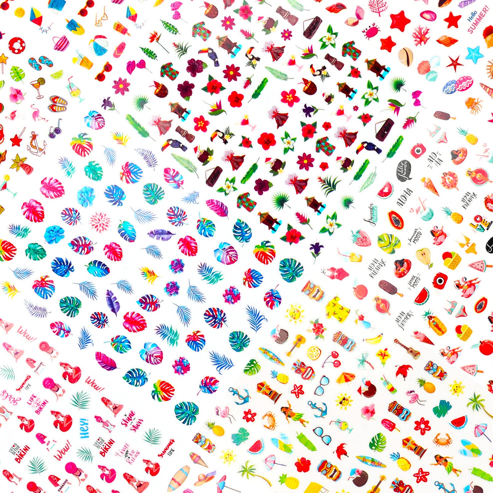 howaf-nagel-sticker-sommer-1200-hawaii-3d-nail-art-12-blatt image 8