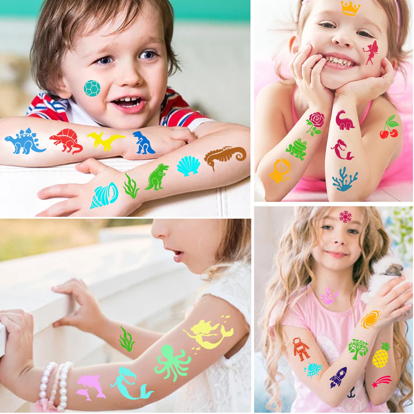 howaf-temporary-tattoos-schablonen-110-tlg-kinderschminken image 7