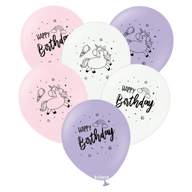 kalisan-birthday-happy-birthday-unicorn-luftballons-25-st-ck image 1