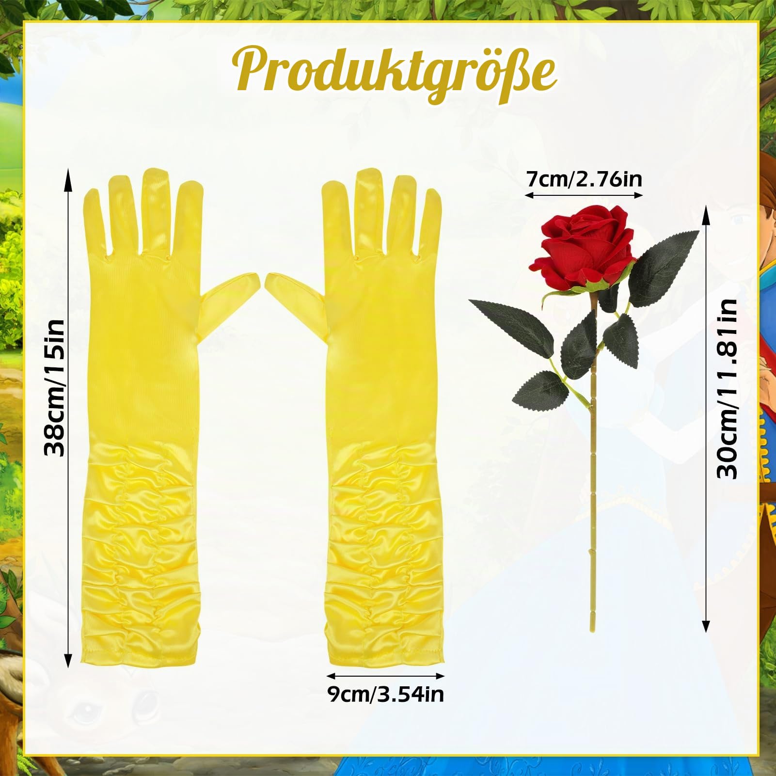 howaf-belle-kost-m-damen-set-krone-handschuhe-schmuck-rose image 3