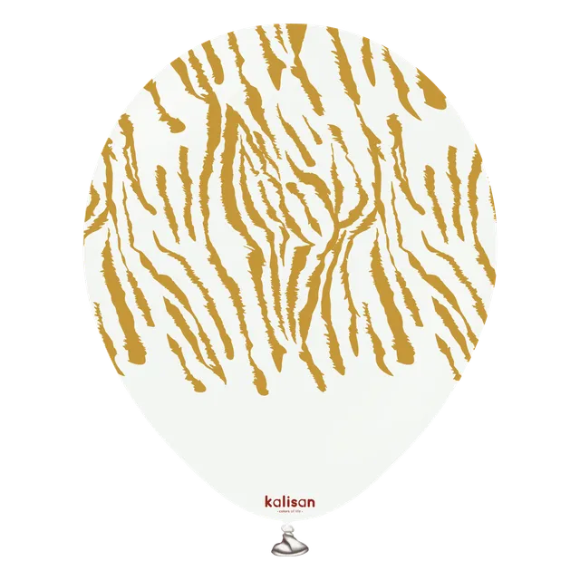 kalisan-safari-tiger-ballons-wei-gold-12-25-st-ck-latex image 1