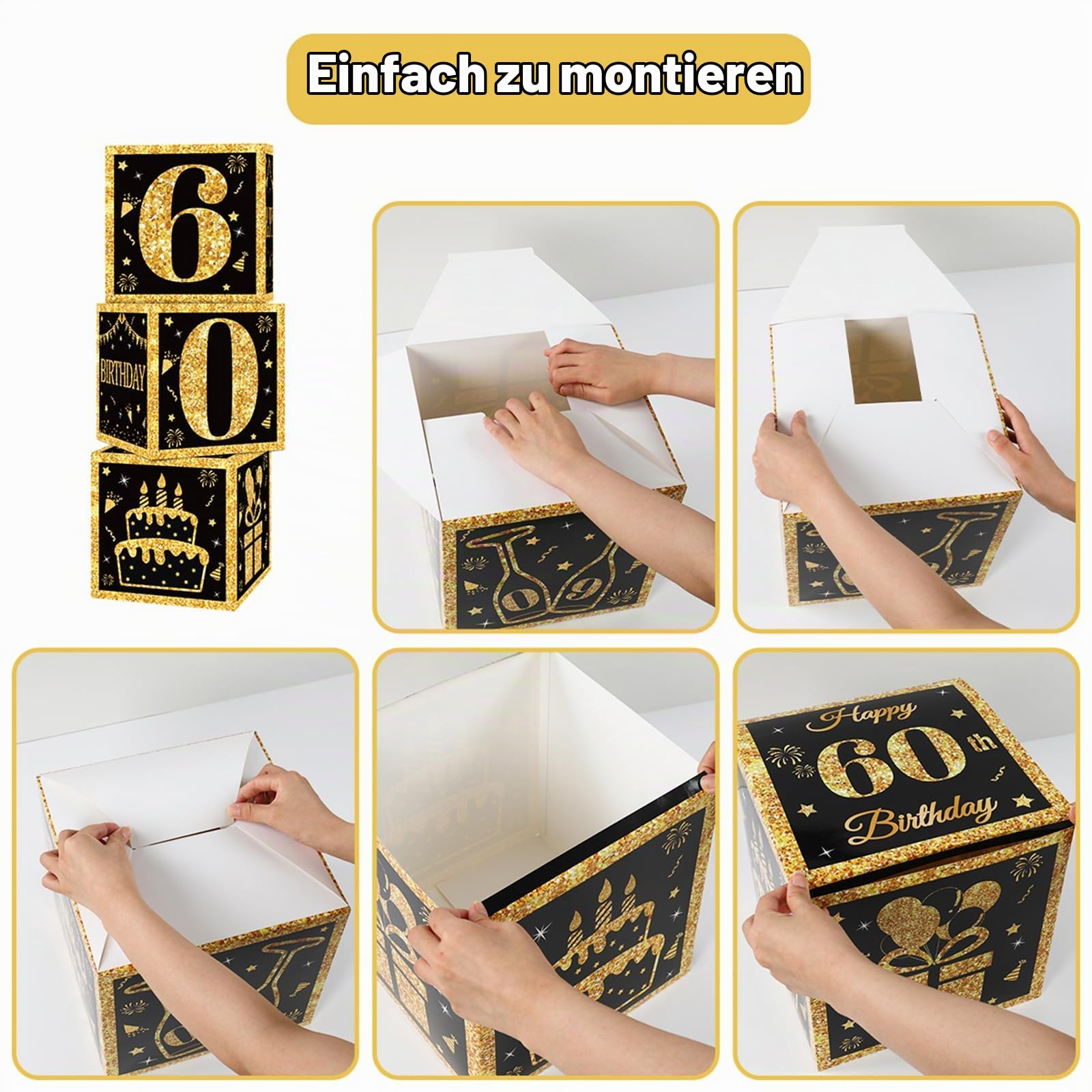 qifu-ballon-boxen-60-geburtstag-deko-schwarz-gold-3-stk image 3