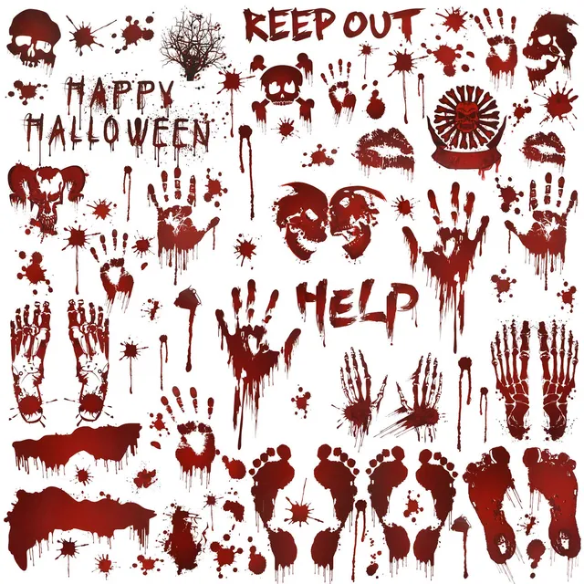 howaf-halloween-fensterbilder-blutig-set-c-80-st-ck image 1