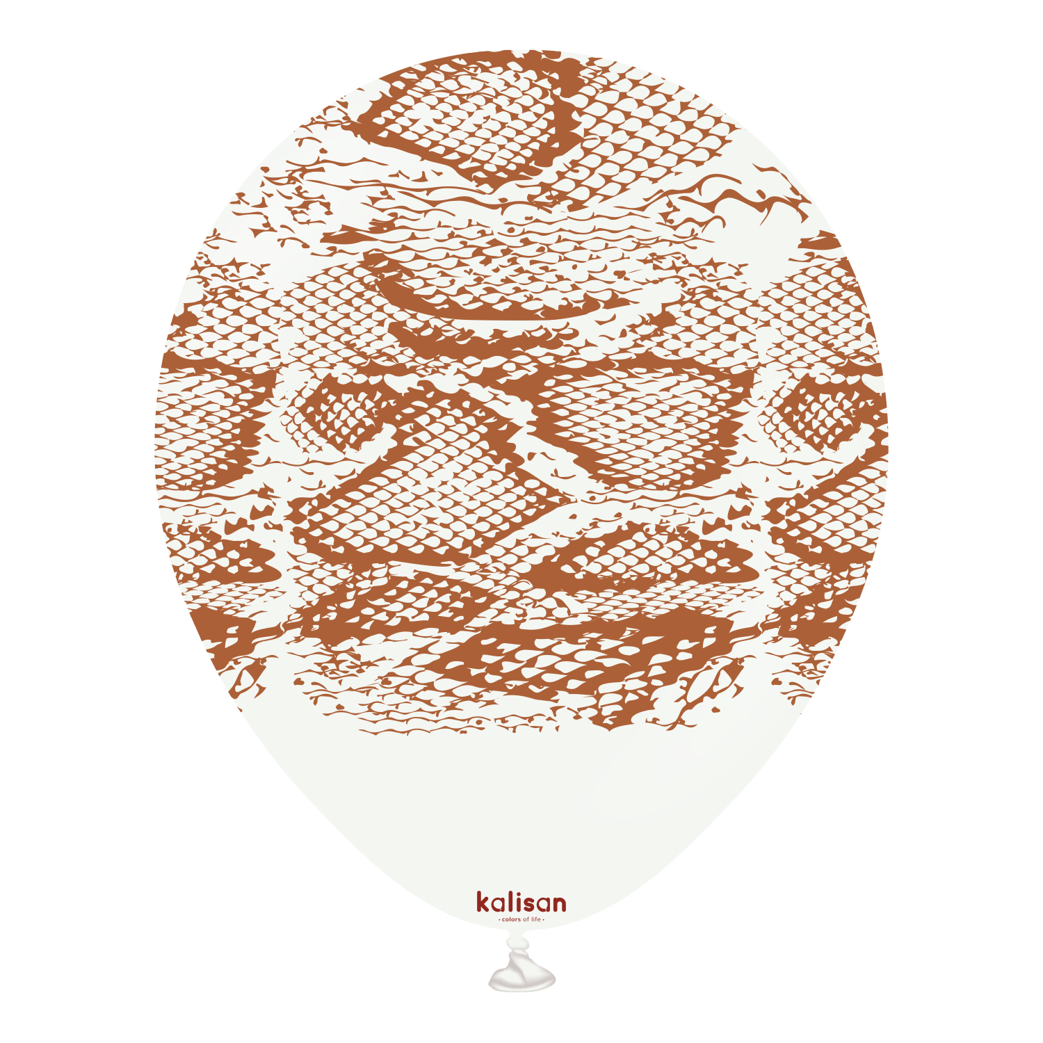 kalisan-safari-theme-snake-white-luftballons-25-st-ck-wei-braun image 1