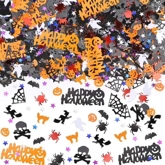 howaf-halloween-konfetti-tischstreu-bunt-glitzer-60g-k-rbis-geist image 1